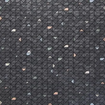   Coriandolo Grafite  Micro Multiplem  

 Micro Multiplem, Matte, Geometric, Monochromatic, Recycled Glass and Clay, 12 x 12 in, Handmade, Black, 2026 
 