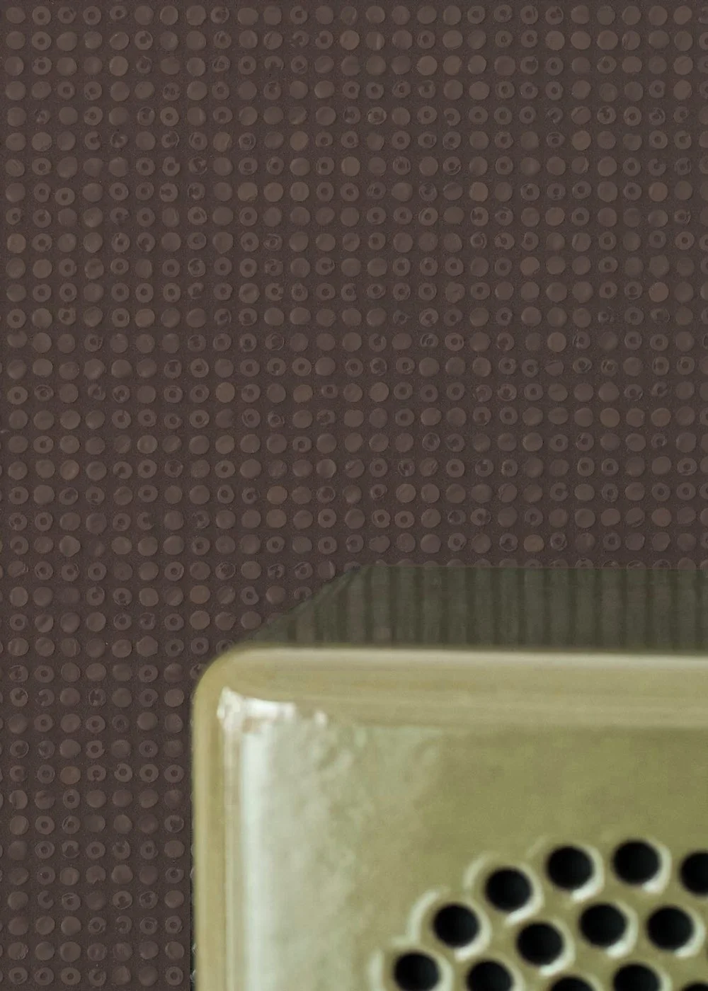 Ebano recycled glass mosaic wall tile dark textured surface contemporary architectural design