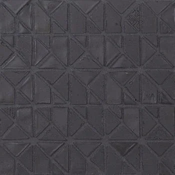   Grafite  Micro Multiplem  

 Micro Multiplem, Matte, Geometric, Monochromatic, Recycled Glass and Clay, 12 x 12 in, Handmade, Black, 2026 
 