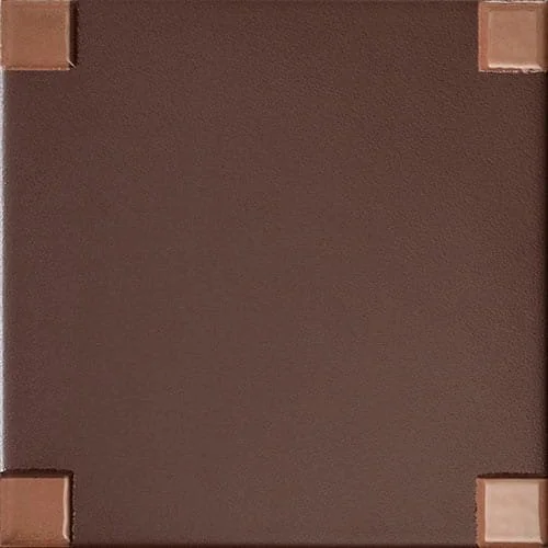Chocolate square porcelain wall tile dot pattern geometric grid glossy finish