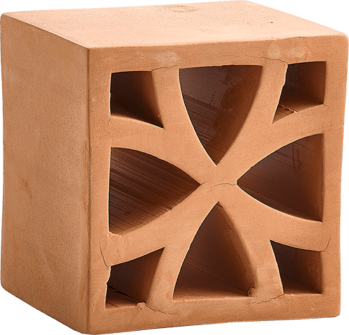   Urban Terracotta  Split Blend Flo  

 Split & Fornace, Blend, Flo, Orange, Matte, Geometric, Terracotta, 5 x 5 x 2 in,  Handmade, Sicilian, 2026 
 