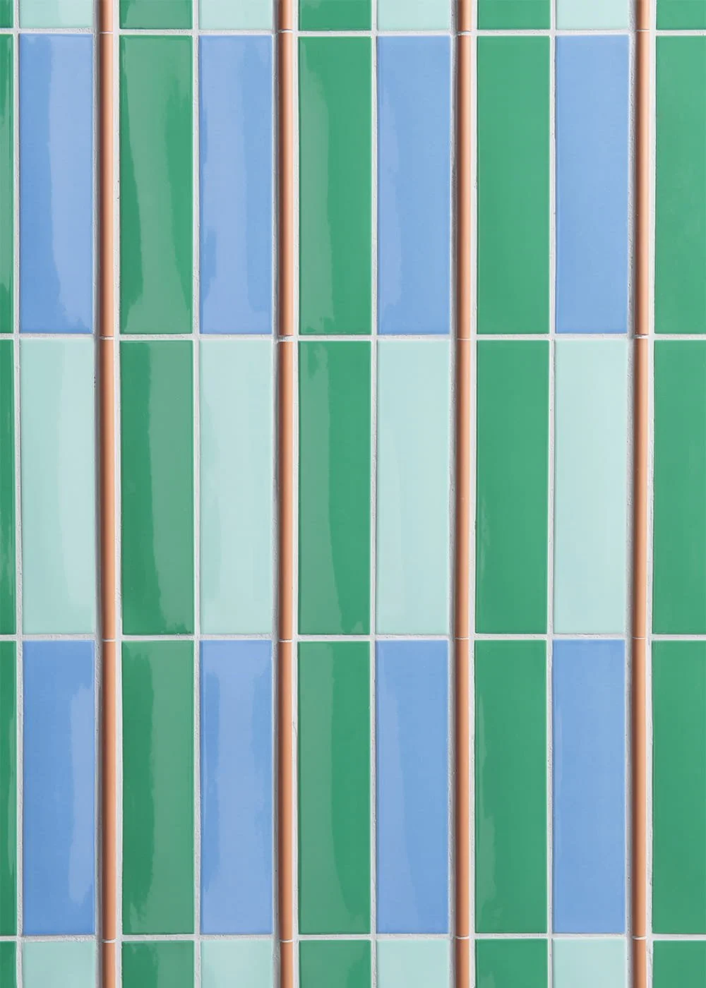 Kappa Matita cotto decorative porcelain wall tiles colorful striped geometric composition