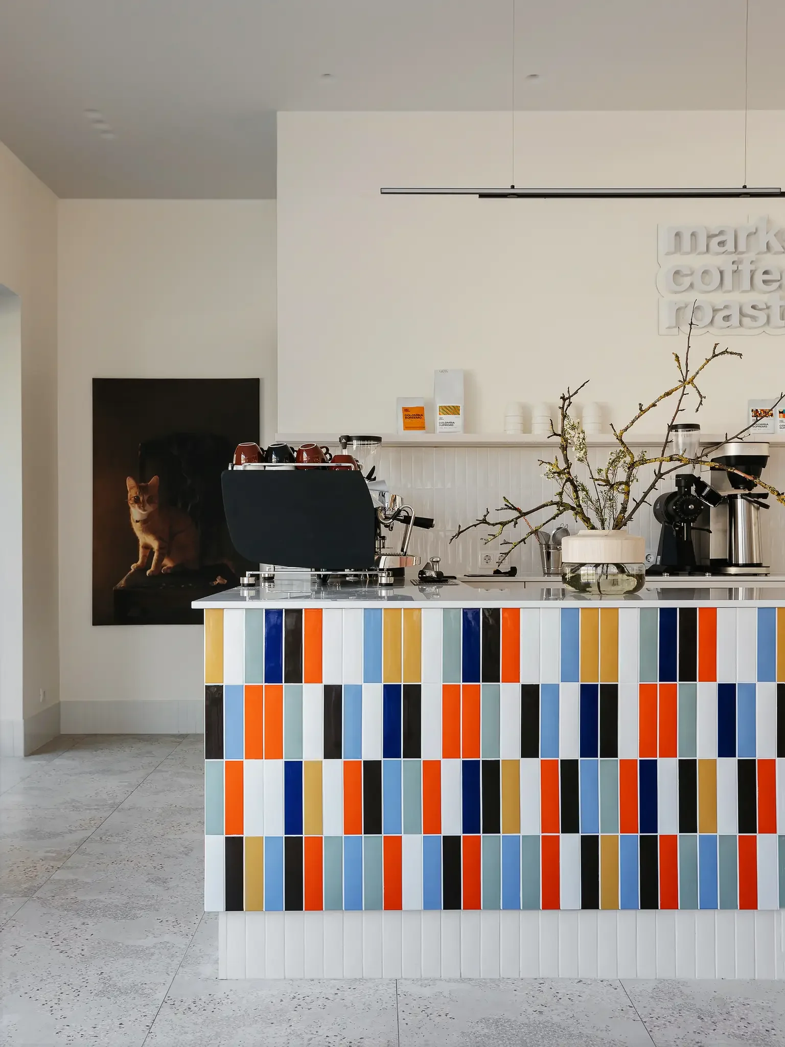 Kappa porcelain wall tiles vibrant glossy finish modern commercial interior design