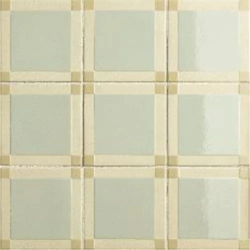 Sage porcelain wall tile square pattern layout tonal variation modern surface design