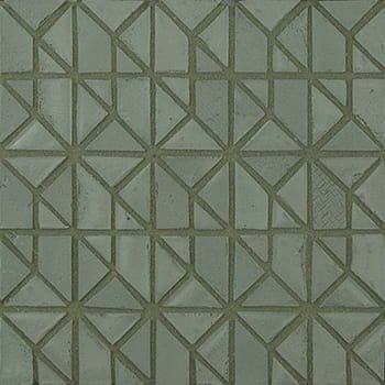   Salvia  Micro Multiplem  

 Micro Multiplem, Matte, Geometric, Monochromatic, Recycled Glass and Clay, 12 x 12 in, Handmade, Green, 2026 
 