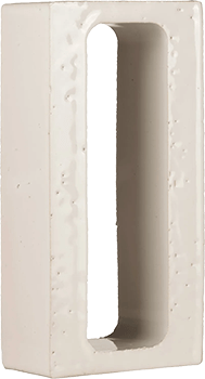 Arialuce asole bianco glassa handmade terracotta breezeblock