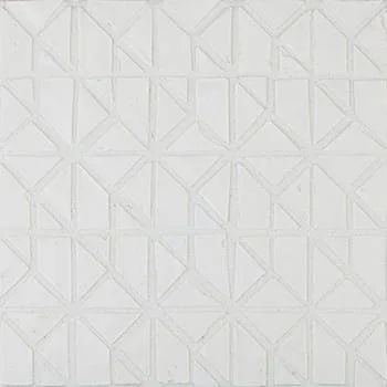   Talco  Micro Multiplem  

 Micro Multiplem, Matte, Geometric, Monochromatic, Recycled Glass and Clay, 12 x 12 in, Handmade, White, 2026 
 