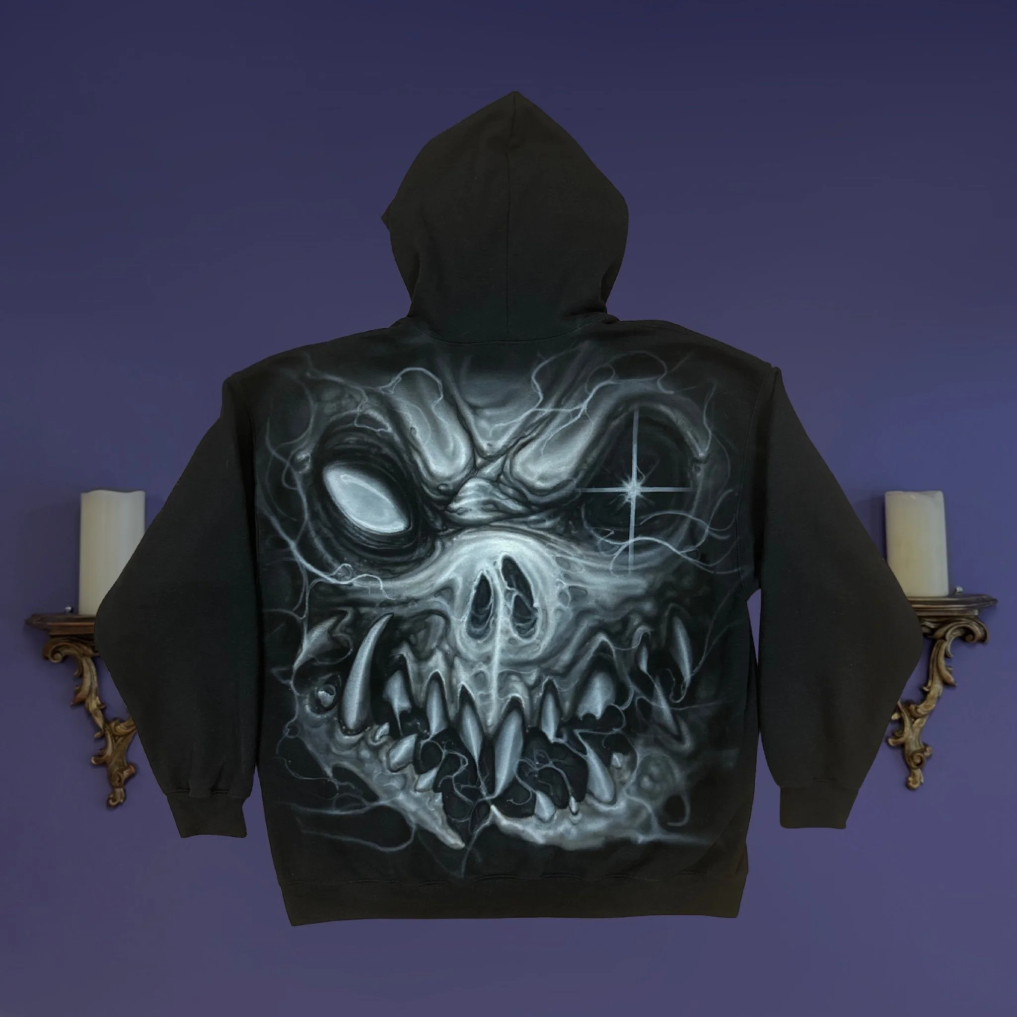 AIRBRUSHED 1 OF 1 ZIP-UP HOODIE