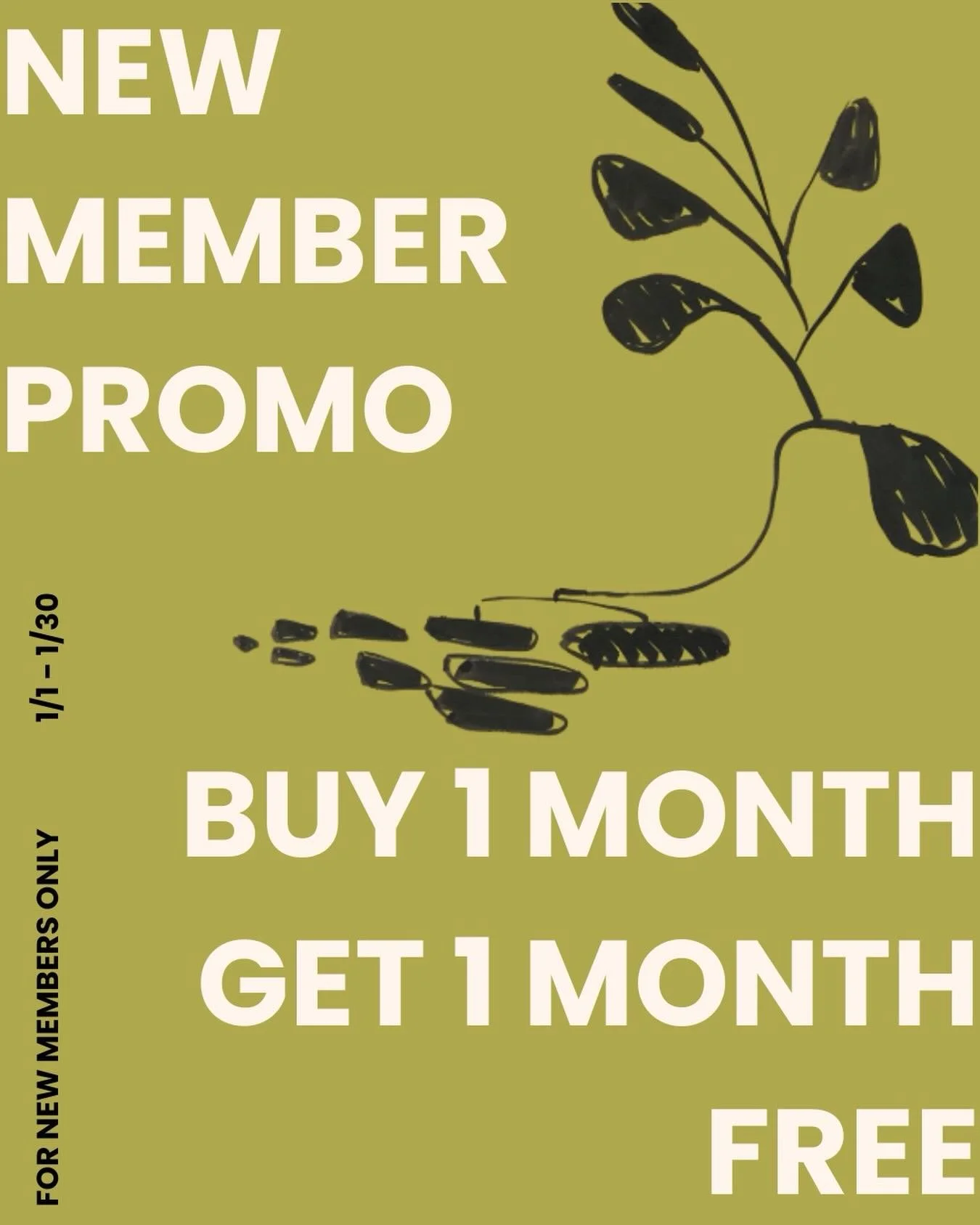 🍸 NEW MEMBER BUY ONE GET ONE DEAL 🍸

Treat yourself to our January two-for-the-price-of-one sale! Offer runs for the whole month of January and is valid for new members on our TENON membership plan. 

Be with us! We would LOVE to have you 🕊️