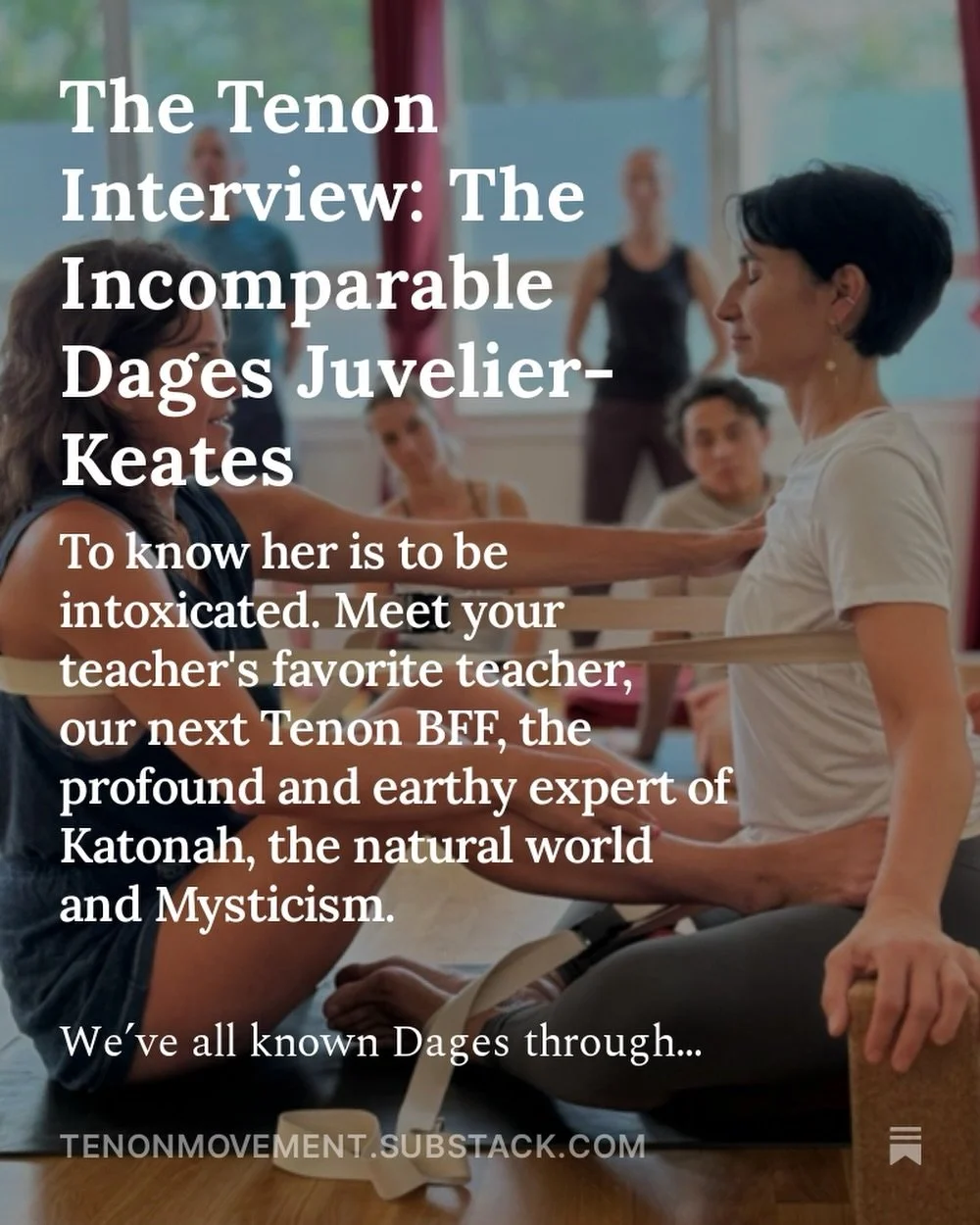 Our next BFF is our most mystical one yet! We are so excited to introduce Dages Juvelier Keates to our community. She is a wordsmith, a sorceress, a Katonah Yoga queen and most importantly...our dear friend!

This Saturday 2/21 from 9:15-10:15a PT/ 1
