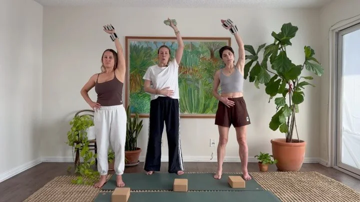 New videos in the library!! Body Express with the Girls and Kyle's newest Wake Up flow.  Both of these classes will get your blood pumping.  Kate's class is a perfect quick workout you can do with or without hand weights and Kyle's 20 minutes vid is 