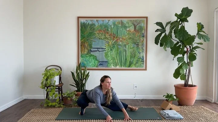 This week in the library we've got 2 new classes all about the hips: Deep Hips 2.0 with @kylemilleryoga and Supine Katonah Hips with @alexsharry.  The girls are going deep and taking you with them!  Enjoy.
