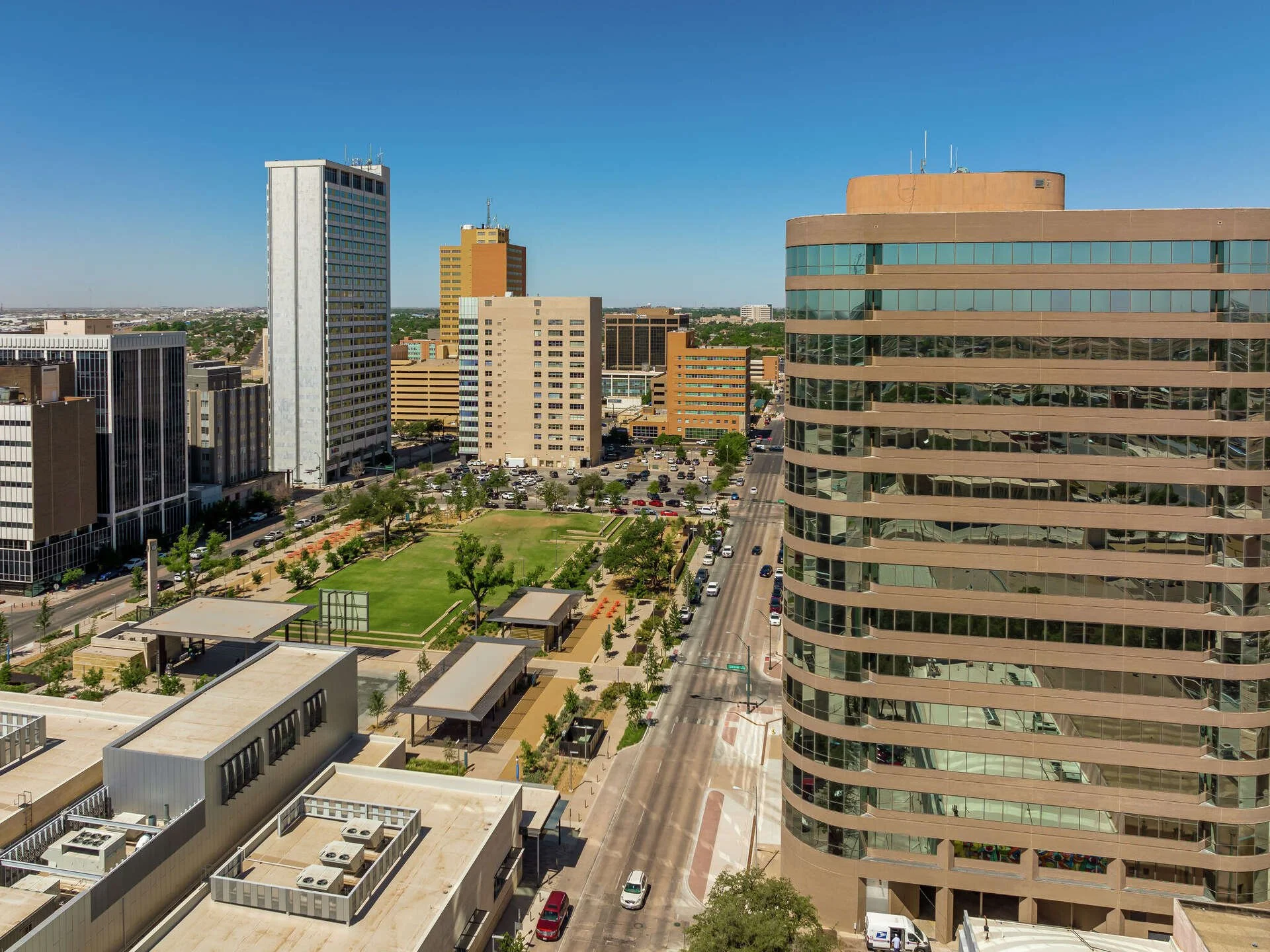 Downtown Midland, Texas skyline in the Permian Basin