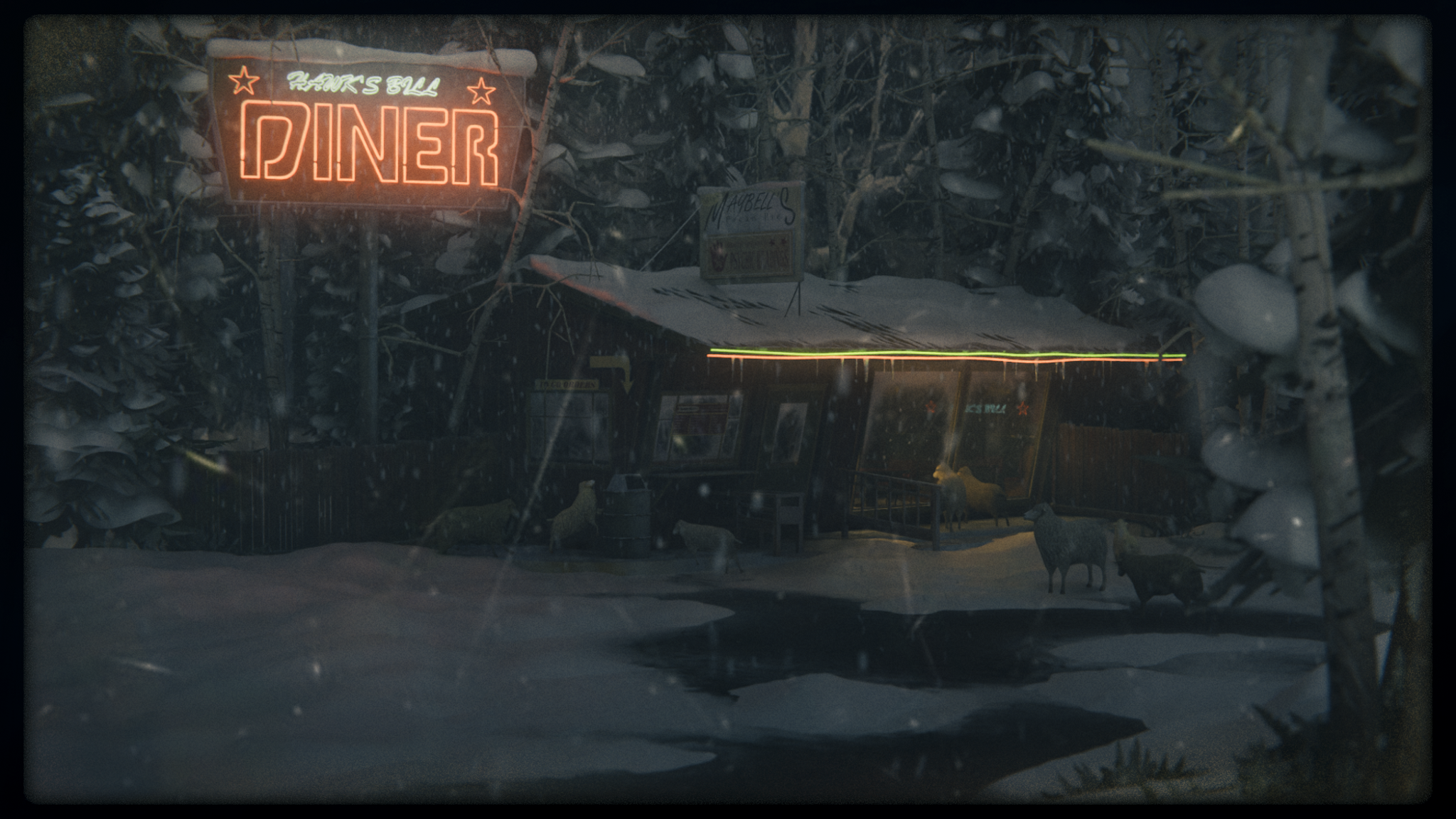 "A rummaging at Hawk'sBill Diner"
-Matthew LaBella, Blender 3d, 2026