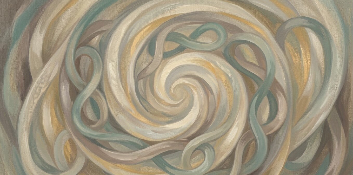 Abstract image representing the repeating pattern of the trauma cycle