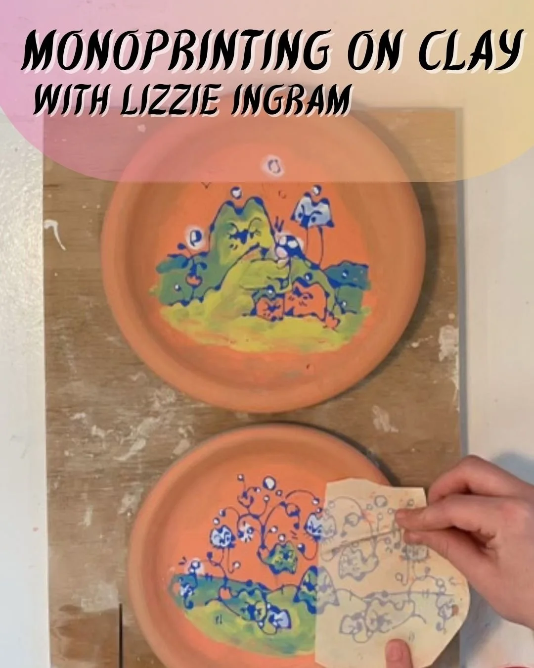 Monoprinting On Clay With Lizzie Ingram -- Saturday Afternoons (3:00-5:30PM))
