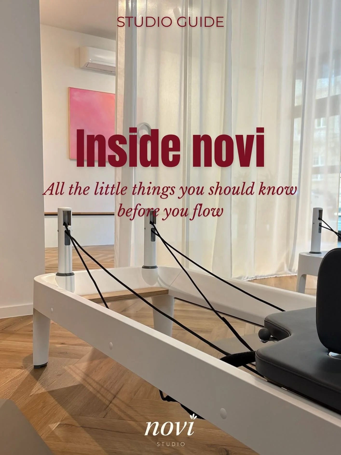 Inside novi.

All the little details that help make every class feel good - from the moment you arrive to the final stretch.

Thank you for being part of novi 🤍