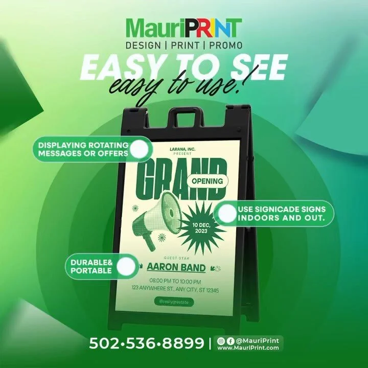 Boost Your Business with Sidewalk Signs!
Looking for durable, all-weather promotional signage? Our portable Sidewalk Signs are the perfect solution! Made with sturdy plastic frames and interchangeable 4mm Coroplast inserts, they’re built to la