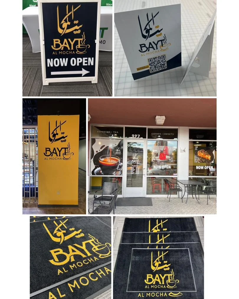 At Mauriprint, we bring your creative print ideas to life. For instance, we recently revamped the windows and added custom decals for a local coffee shop, transforming their space into a standout destination we don’t only limit our selection to