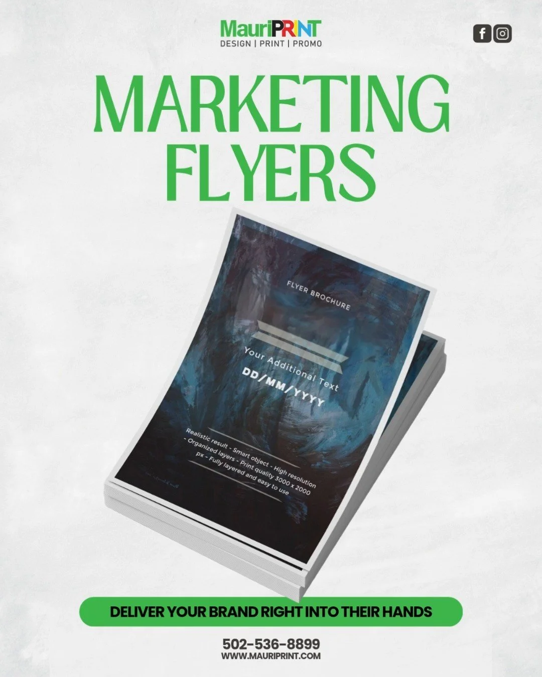 www.MauriPrint.com
How are you promoting your business lately? Our advice is to create unique, premium-quality Flyers.
They are available in a variety of sizes with a wide range of folding options, ideal for showcasing all types of products and servi