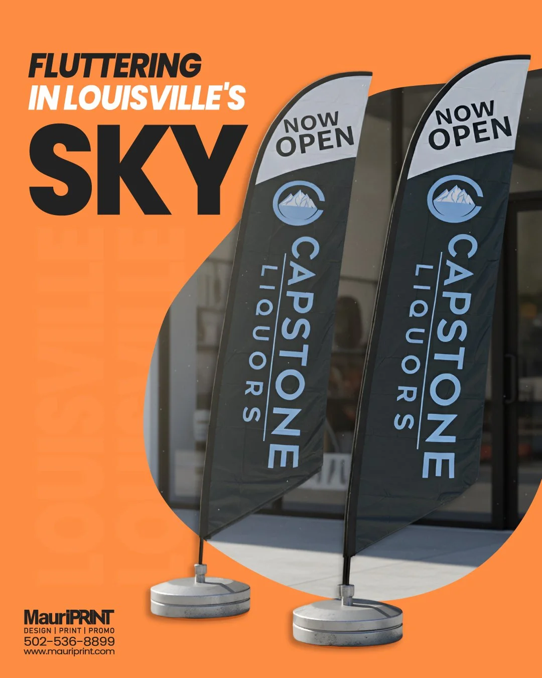 Fluttering in Louisville's sky
Watch how our flags transform your presence with MauriPrint branding.

contact us now!
 📞 502-536-8899 | 📧 sales@mauriprint.com

#mauriprint #printingservices #branding #signage #louisvillebusiness