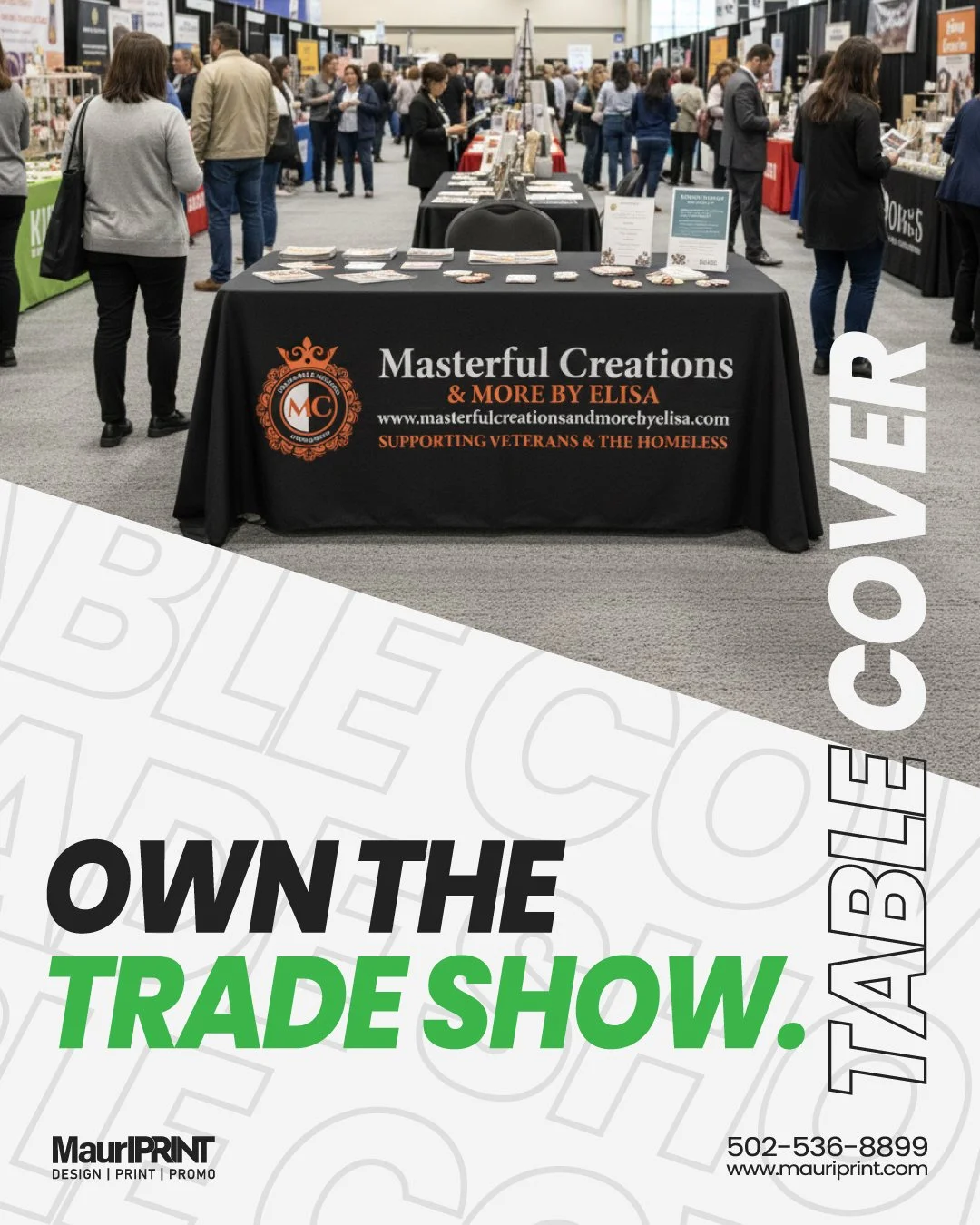 Trade show ready? We print booths, banners, displays and table covers that stand out.
own the trade show now!
 📞 502-536-8899 | 📧 sales@mauriprint.com

#mauriprint #printingservices #branding #signage #louisvillebusiness