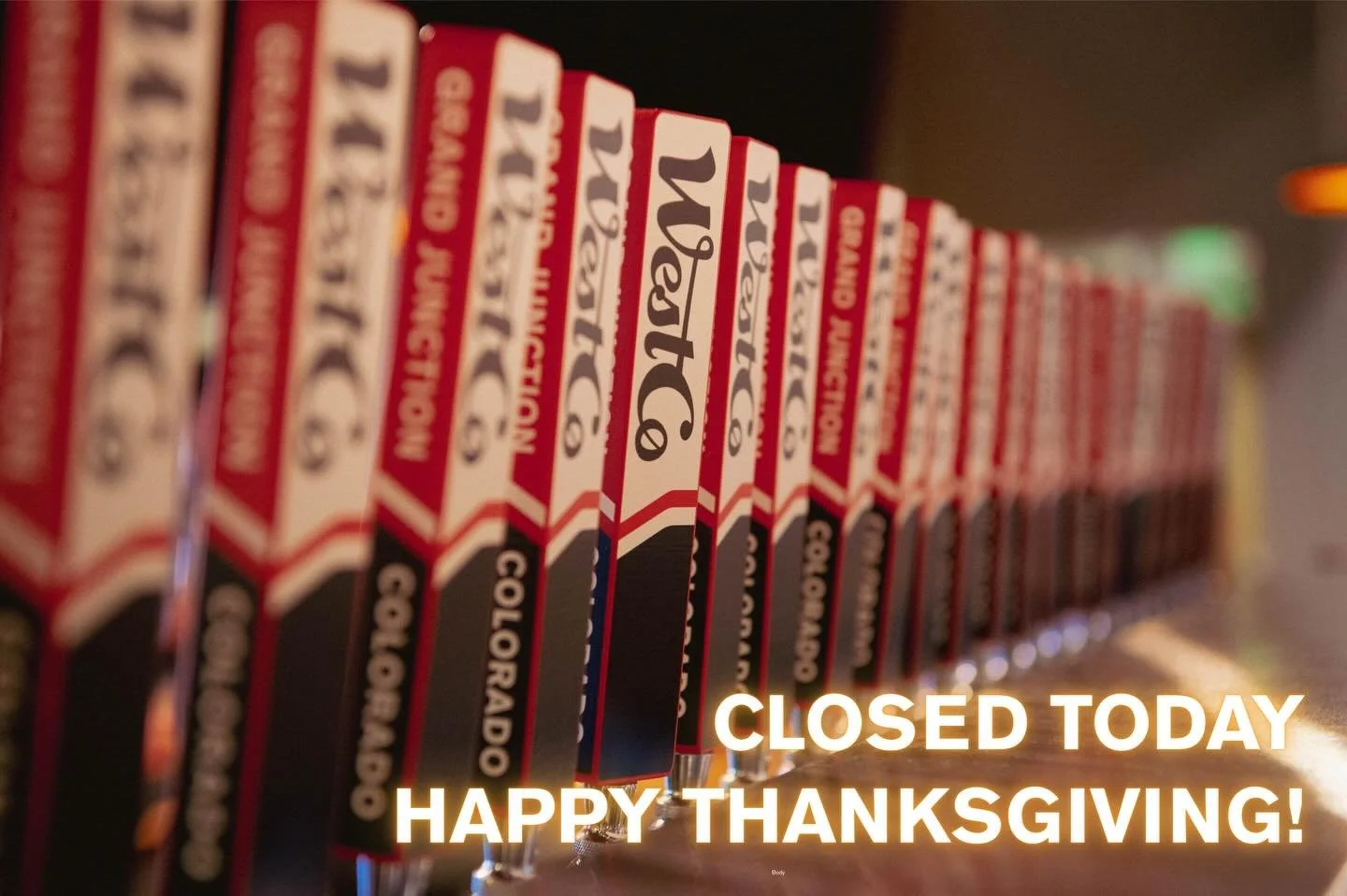 Happy Thanksgiving beautiful people!  We are so grateful for this community and we are so thankful for all of you! 

We&rsquo;ll be closed today, but will be back at it Friday morning at 11am!  Don&rsquo;t forget, this Sunday is #SmallBrewerySunday a
