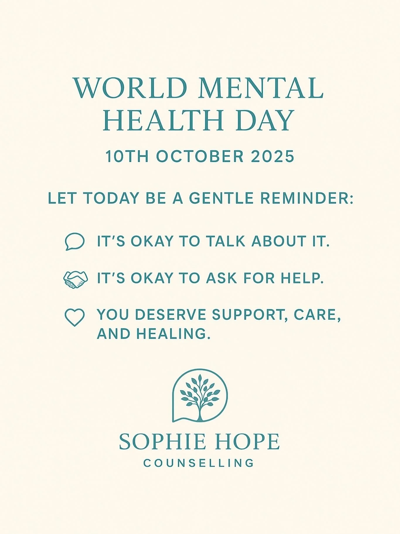 Today is a reminder that mental health matters every day, for everyone. You don&rsquo;t have to be struggling to talk about mental health, and you don&rsquo;t have to face things alone when you are. Whether it&rsquo;s reaching out to a friend, a coun