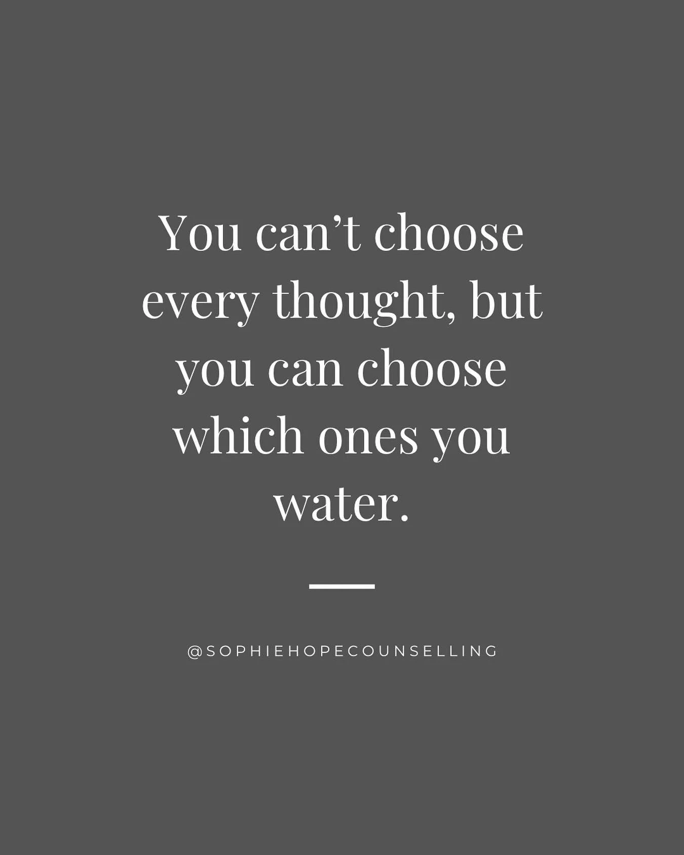Not every thought deserves your attention.

Our minds are constantly generating stories.. some true, some helpful, and some that only feed fear or self-doubt. You can&rsquo;t always control what thoughts appear, but you can choose which ones you list