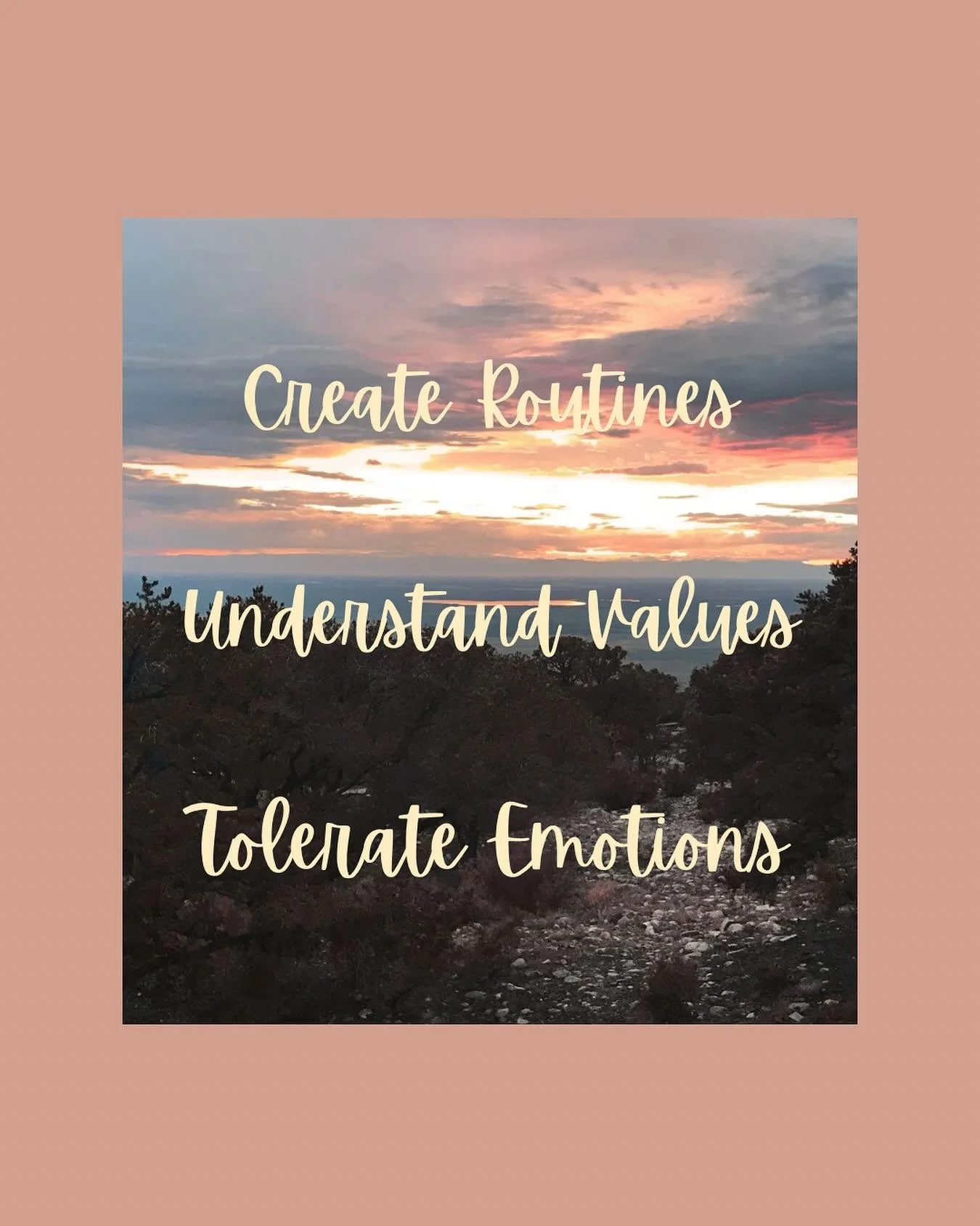 My process for therapy begins with outlining routines that are no longer working for you, understanding your priorities and areas for improved coping, and then helping you use your time and energy in the most effective ways. Simultaneously we will wo
