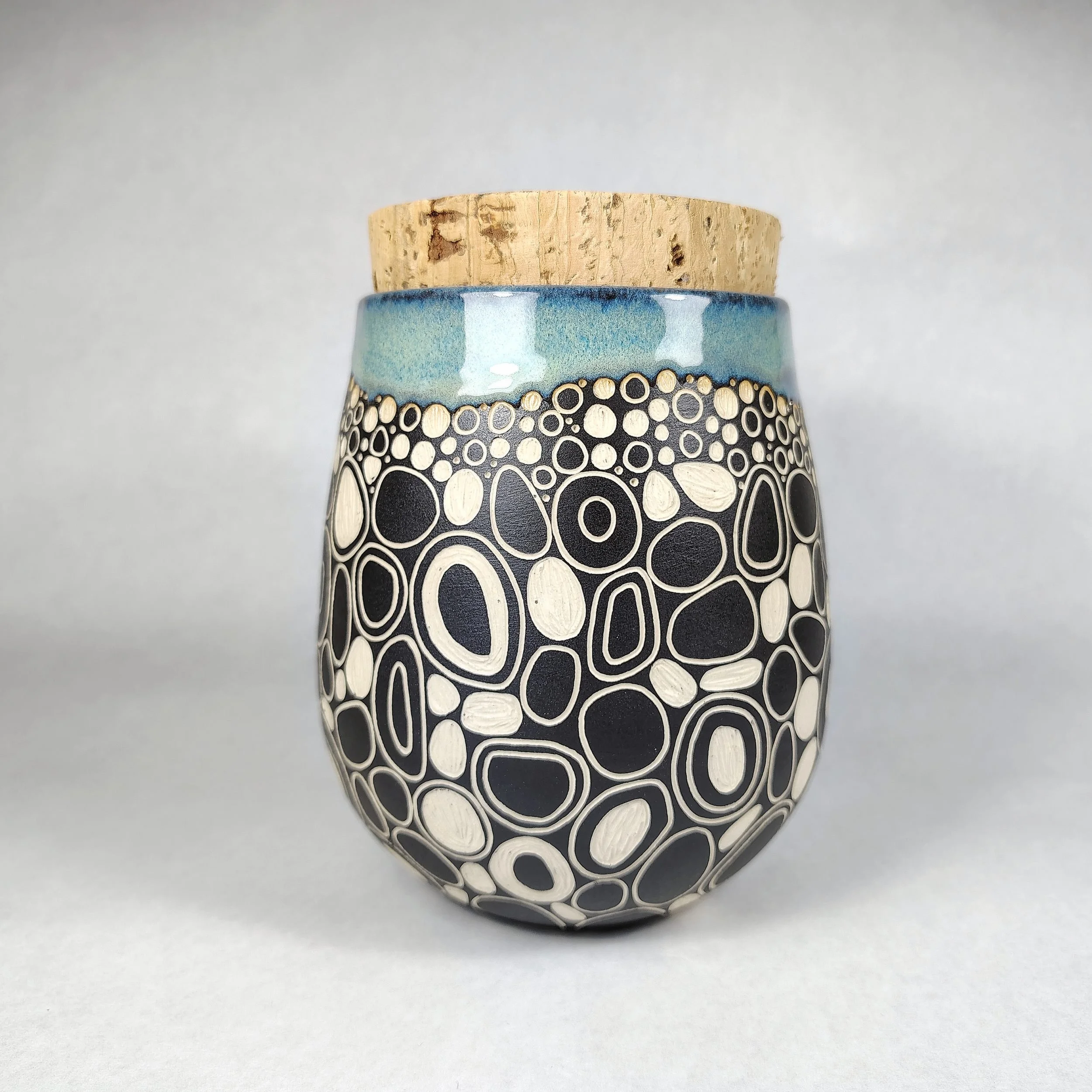 Jar, Corked, River Rock