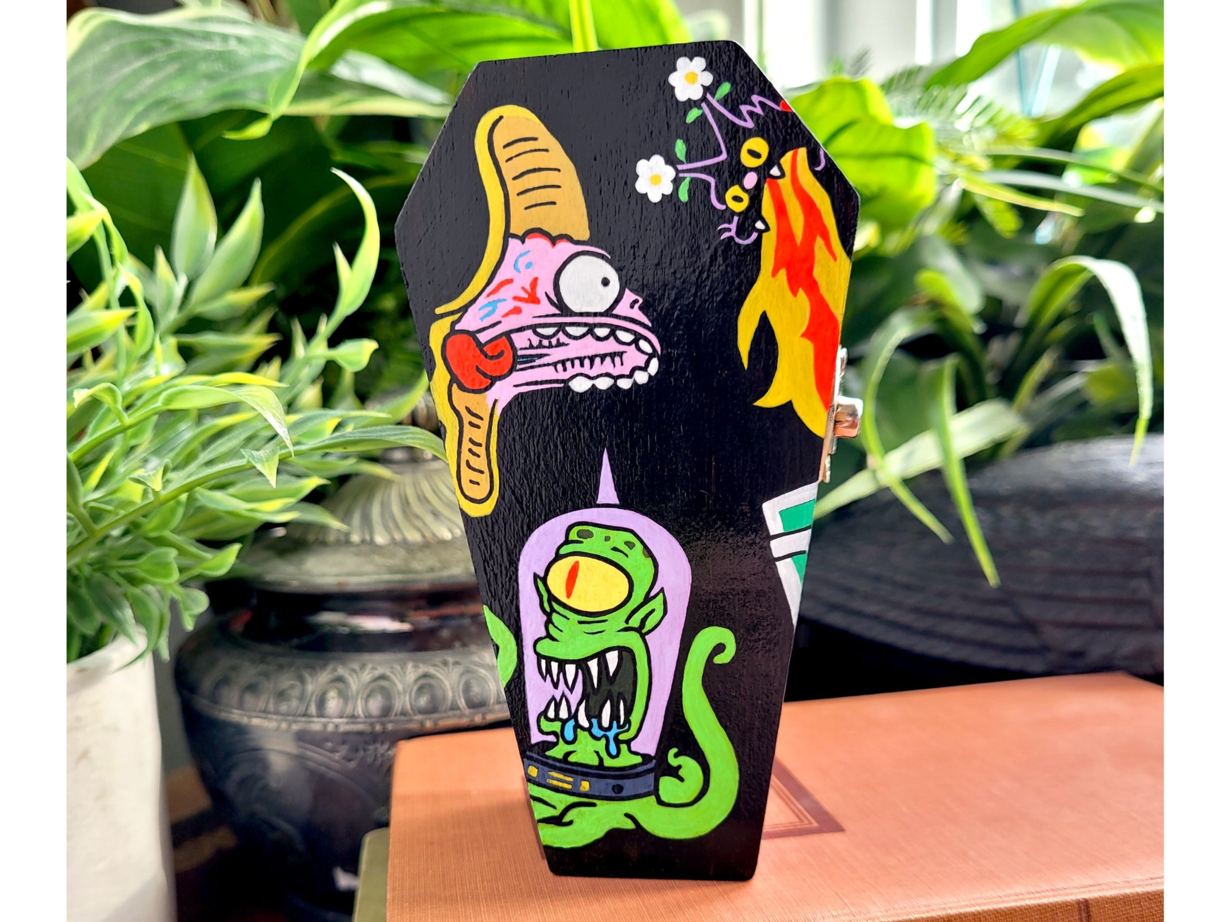 Treehouse of Horror I, coffin box, 2024 (SOLD)
