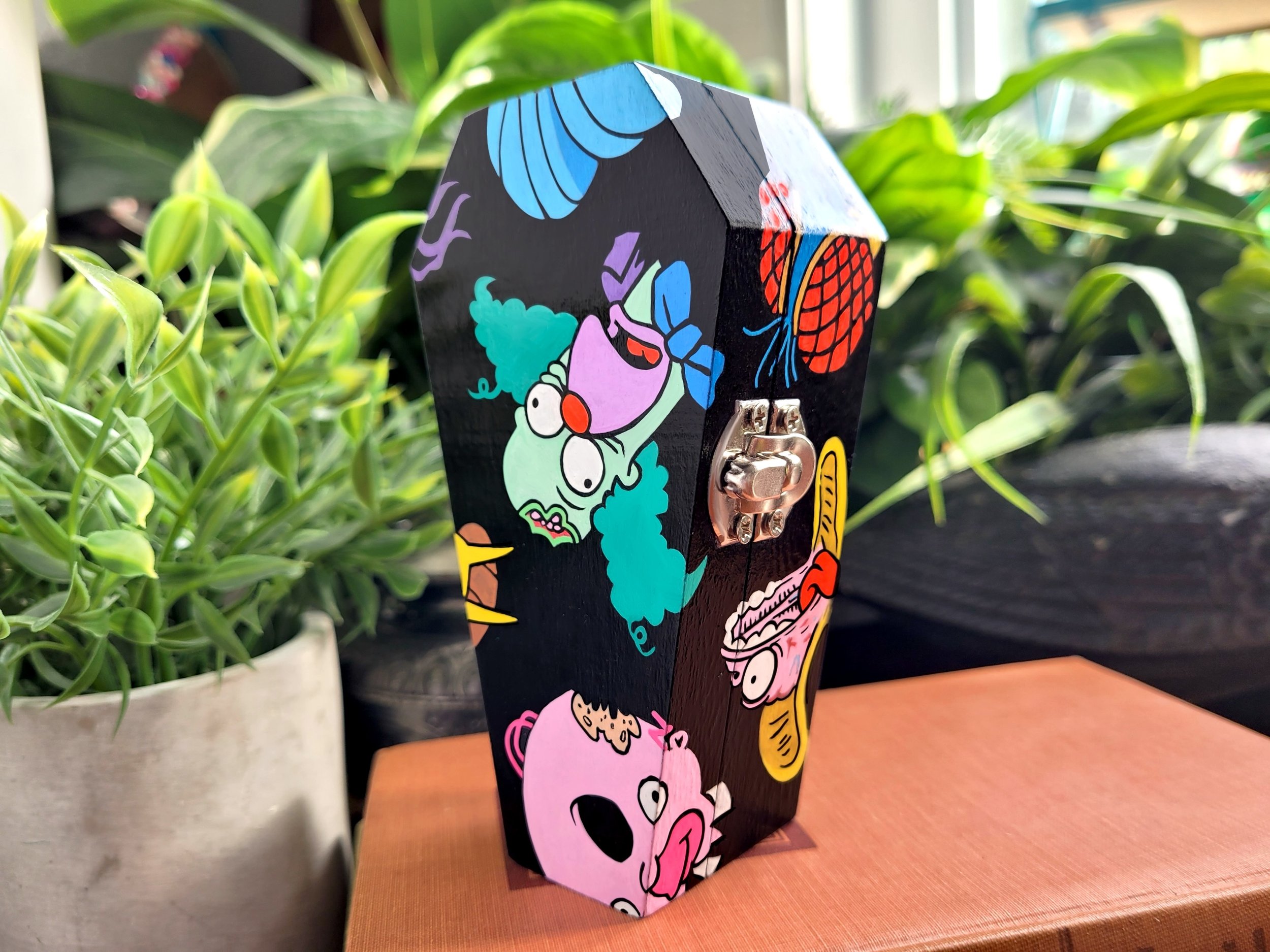 Treehouse of Horror II, coffin box, 2024 (SOLD)
