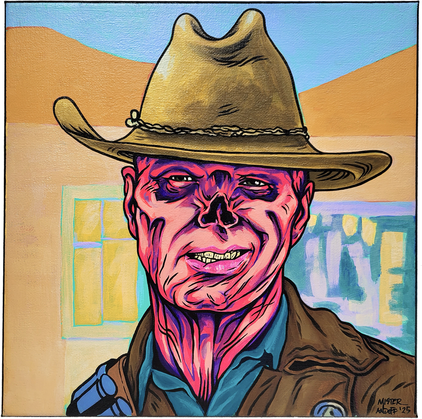 The Ghoul, acrylic on canvas, 2025