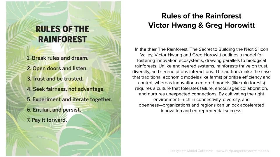 Framework/Model by Victor Hwang and Greg Horowitt