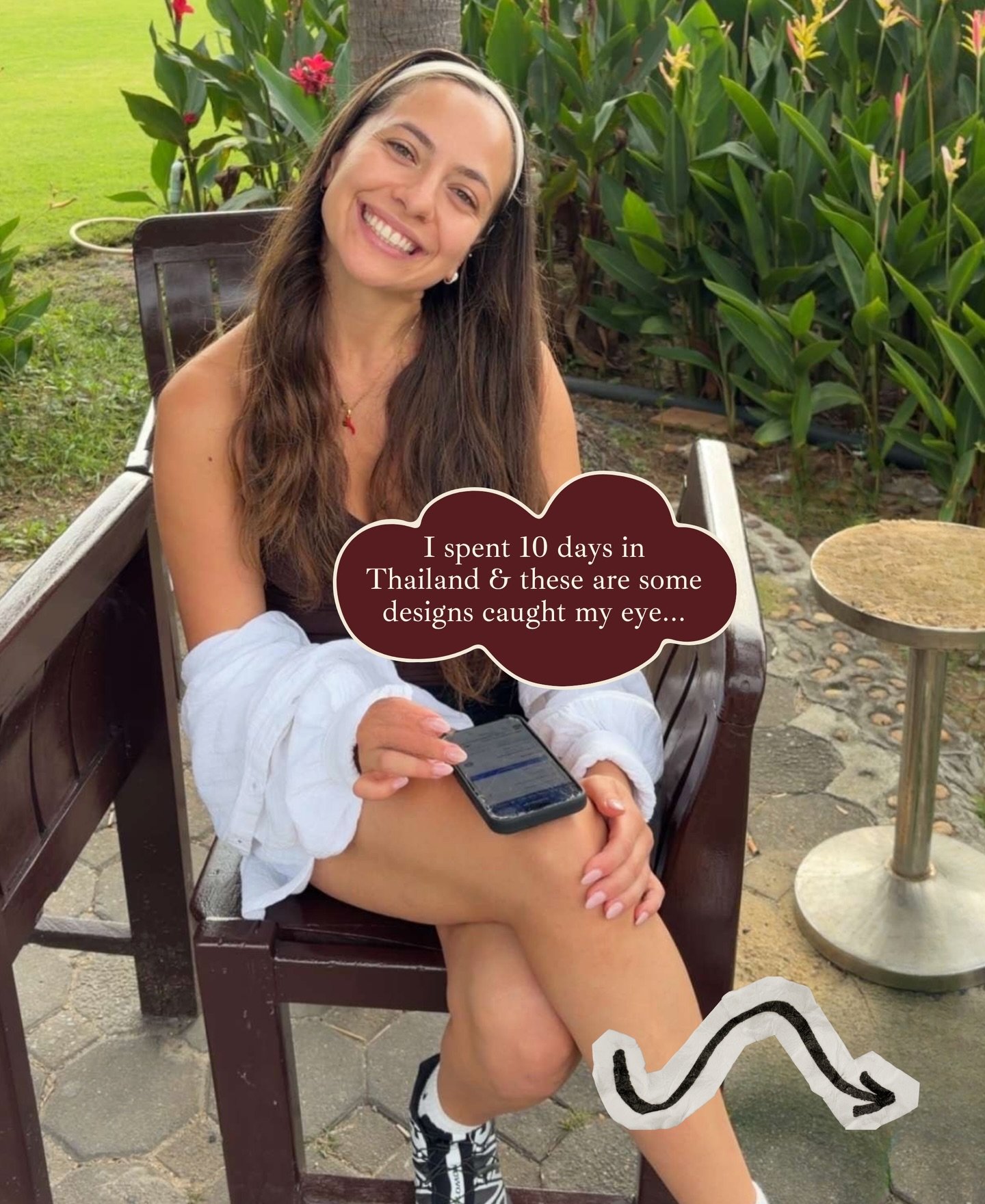 There&rsquo;s just something about looking at designs anywhere you go and you might just find some cool little things. Thailand was amazing in the sense of food, colours and experiences that I had 🩵🦋