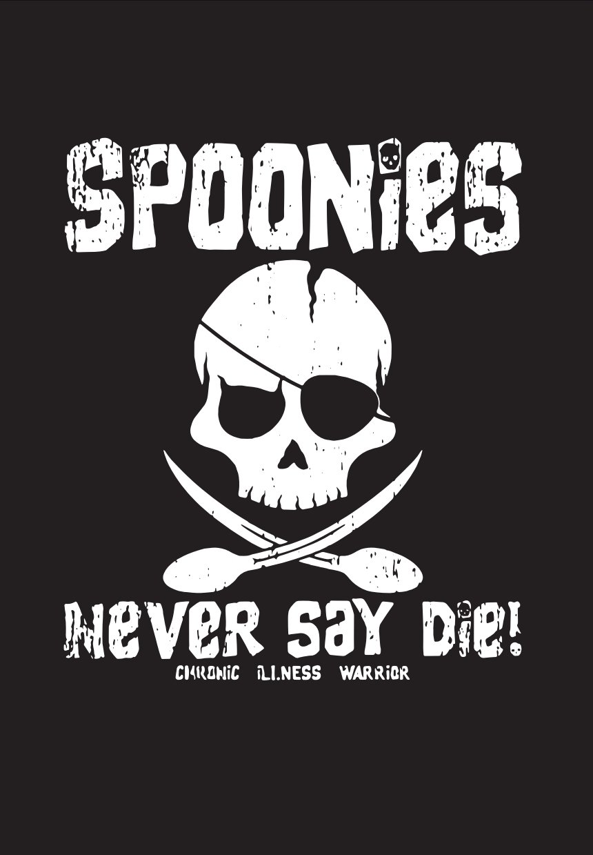 Spoonies Never Say Die Sticker