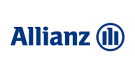 Allianz company logo with blue text and circle icon