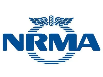 NRMA logo with a stylized winged emblem above the text 'NRMA'.