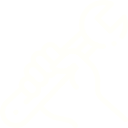 A hand holding a garden trowel