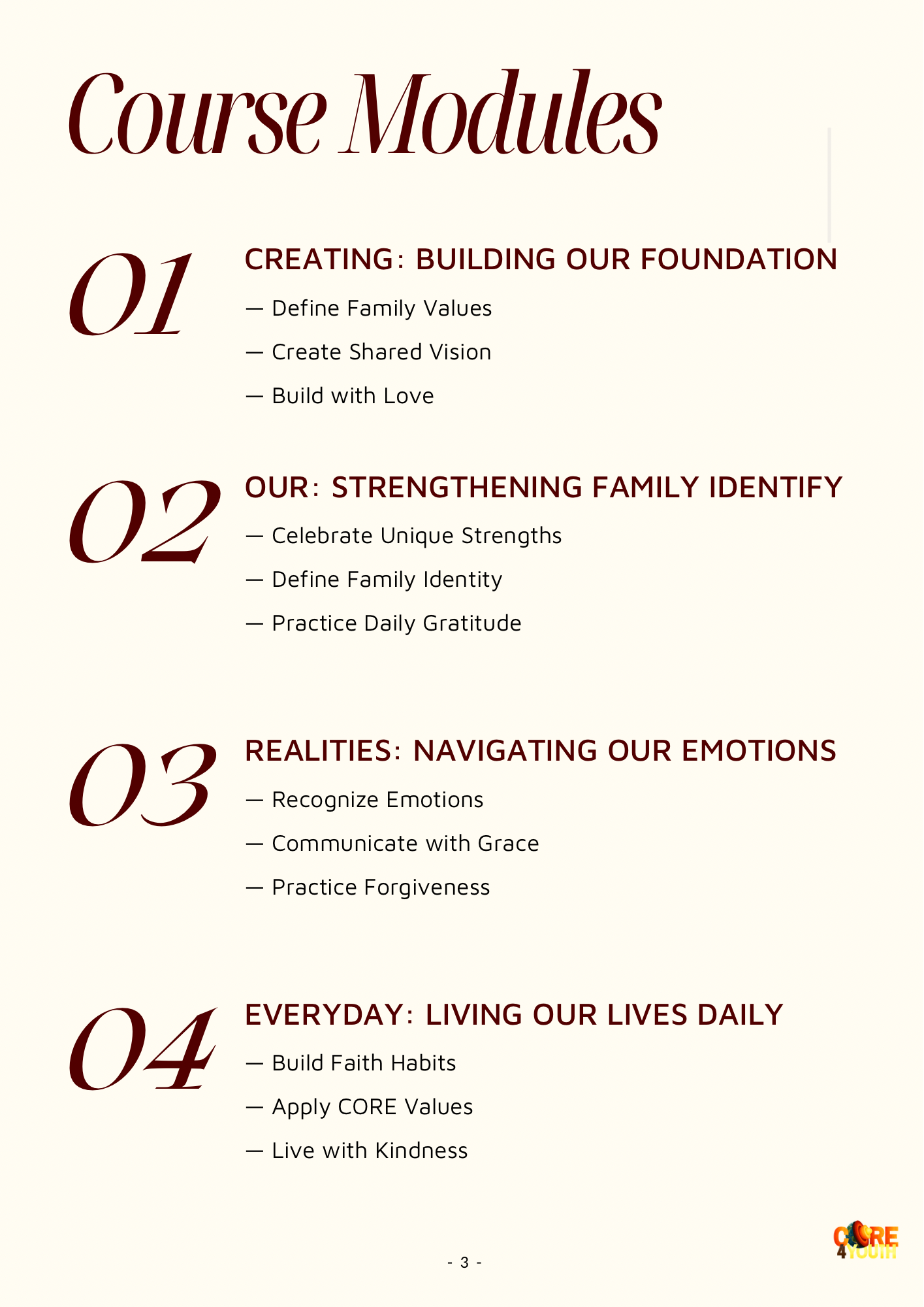 Family CORE Nights Workbook (Digital)