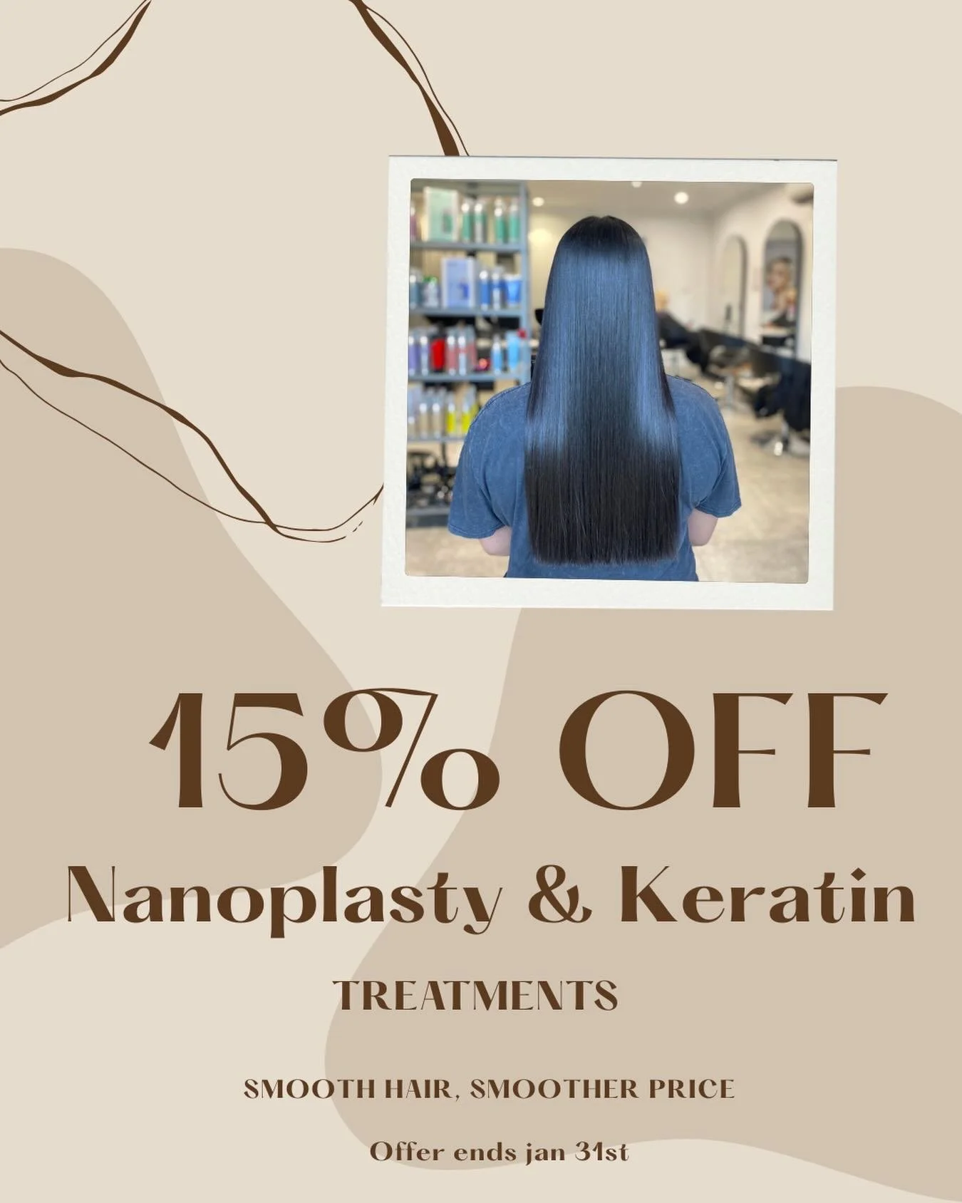 🚨 DID YOU HEAR THE NEWS 🚨
💥 15% OFF NANOPLASTY &amp; KERATIN TREATMENTS UNTILL JAN 31ST 💥
Hurry and book now to lock in this amazing offer before it&rsquo;s gone ⏰ 
Lup&egrave; hairstylist and team 🖤🤍