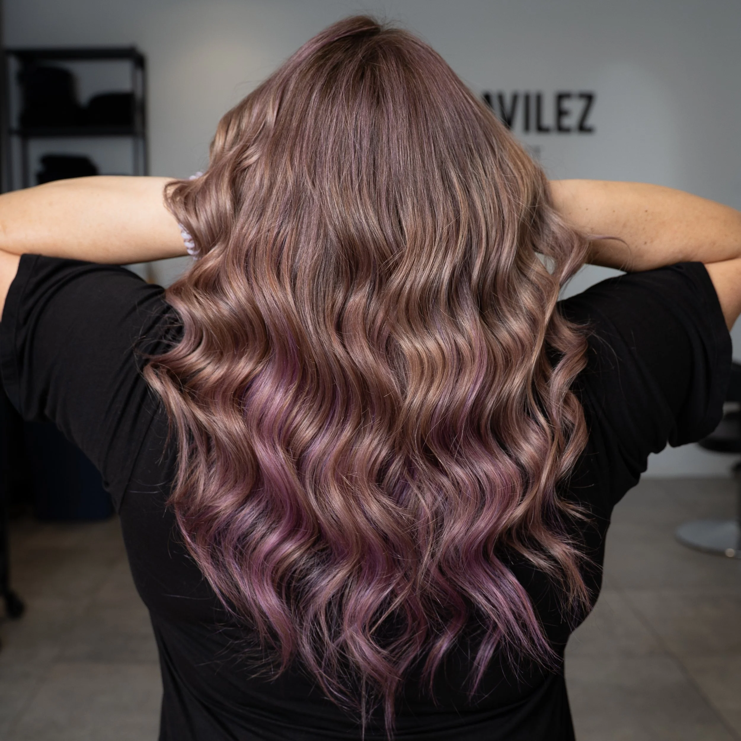 Brunette Pink Hair_Lupè Avilez Hair Stylist