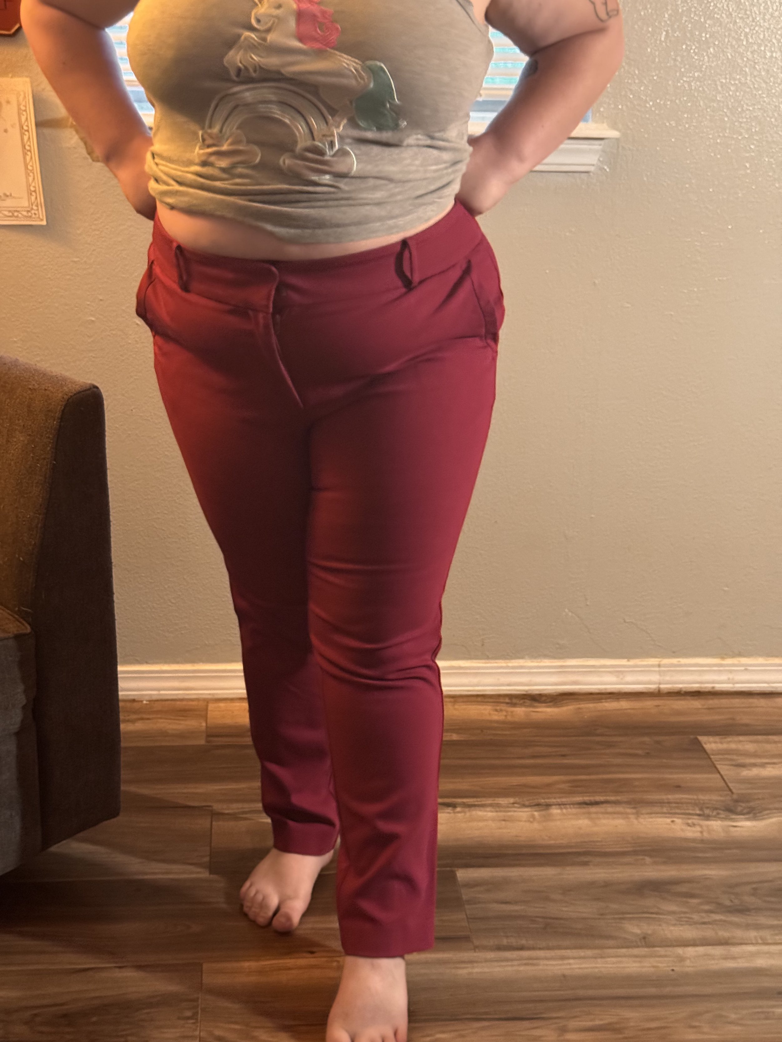 pink slacks