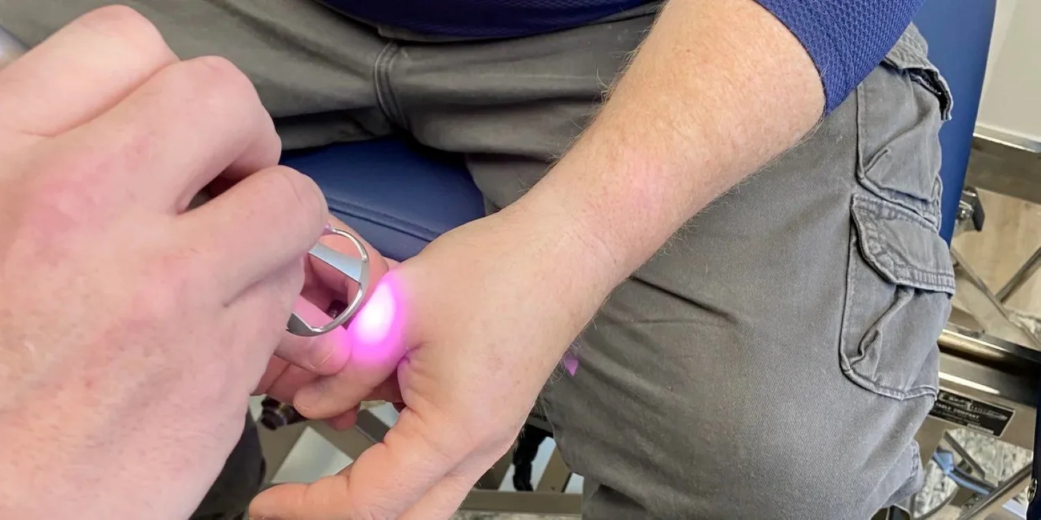 High-intensity laser therapy for thumb pain treatment in Hillsboro, OR