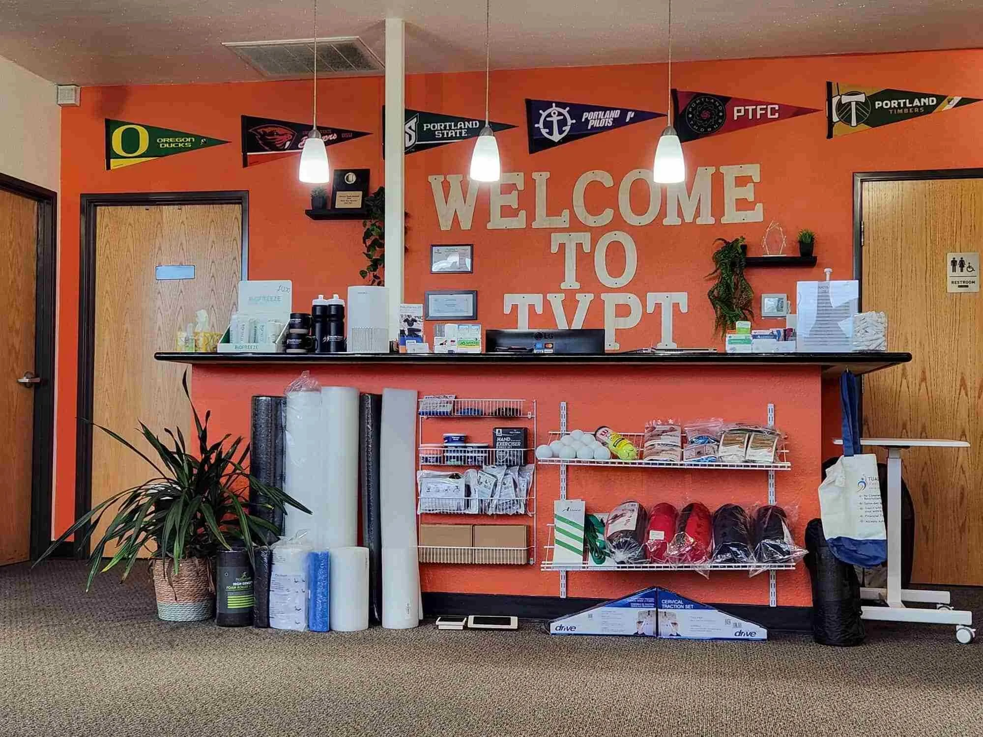 What you see when you walk through the doors of Tualatin Valley PT