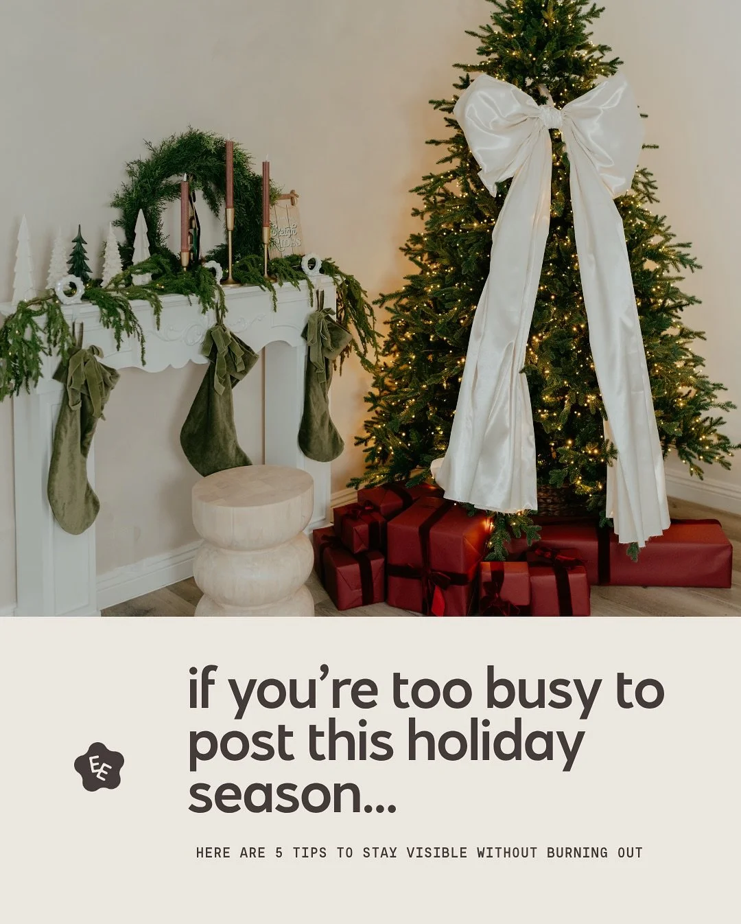 The Holiday Season is upon us, which usually means that posting for ourselves goes out the window! This is especially true for photographers, brands, and creators juggling sessions, client work, deadlines, and life! 🤭✨

If you&rsquo;re struggling to