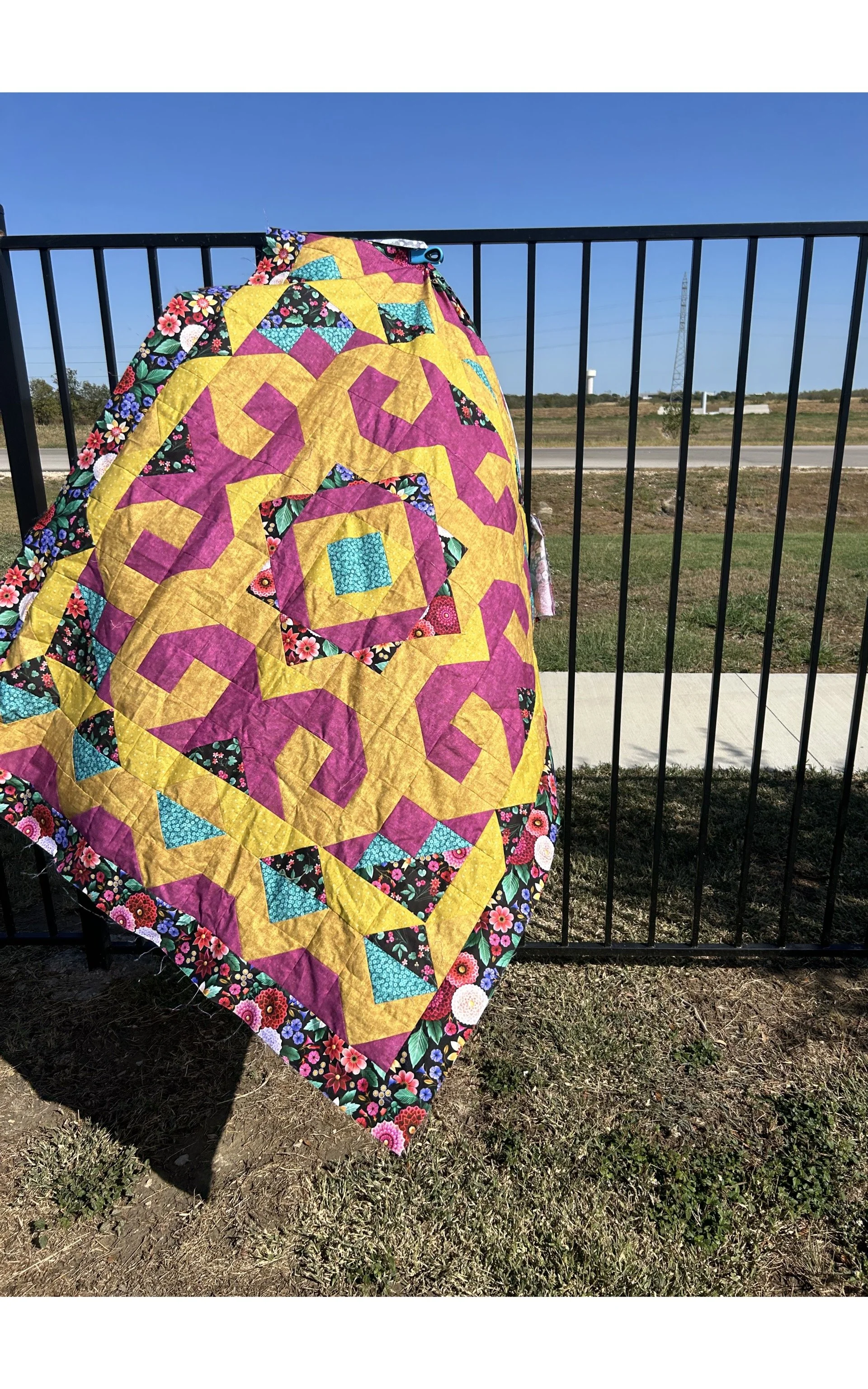  This was made from a Cotton Cuts puzzle mystery quilt. Krystle is an ambassador for Cotton Cuts.