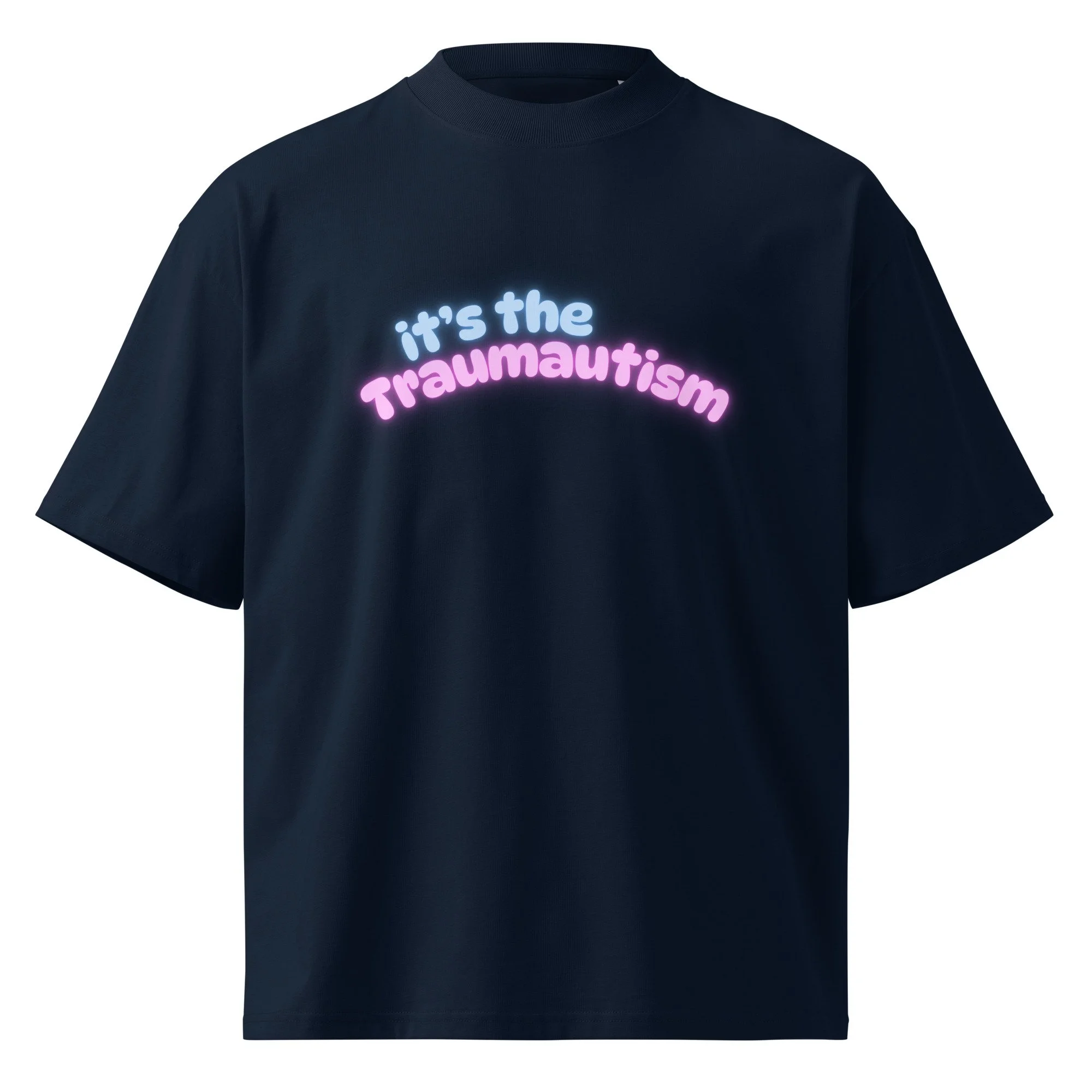 unisex-organic-oversized-high-neck-blaster-2.0-t-shirt-french-navy-front-6a66554212a72.jpg