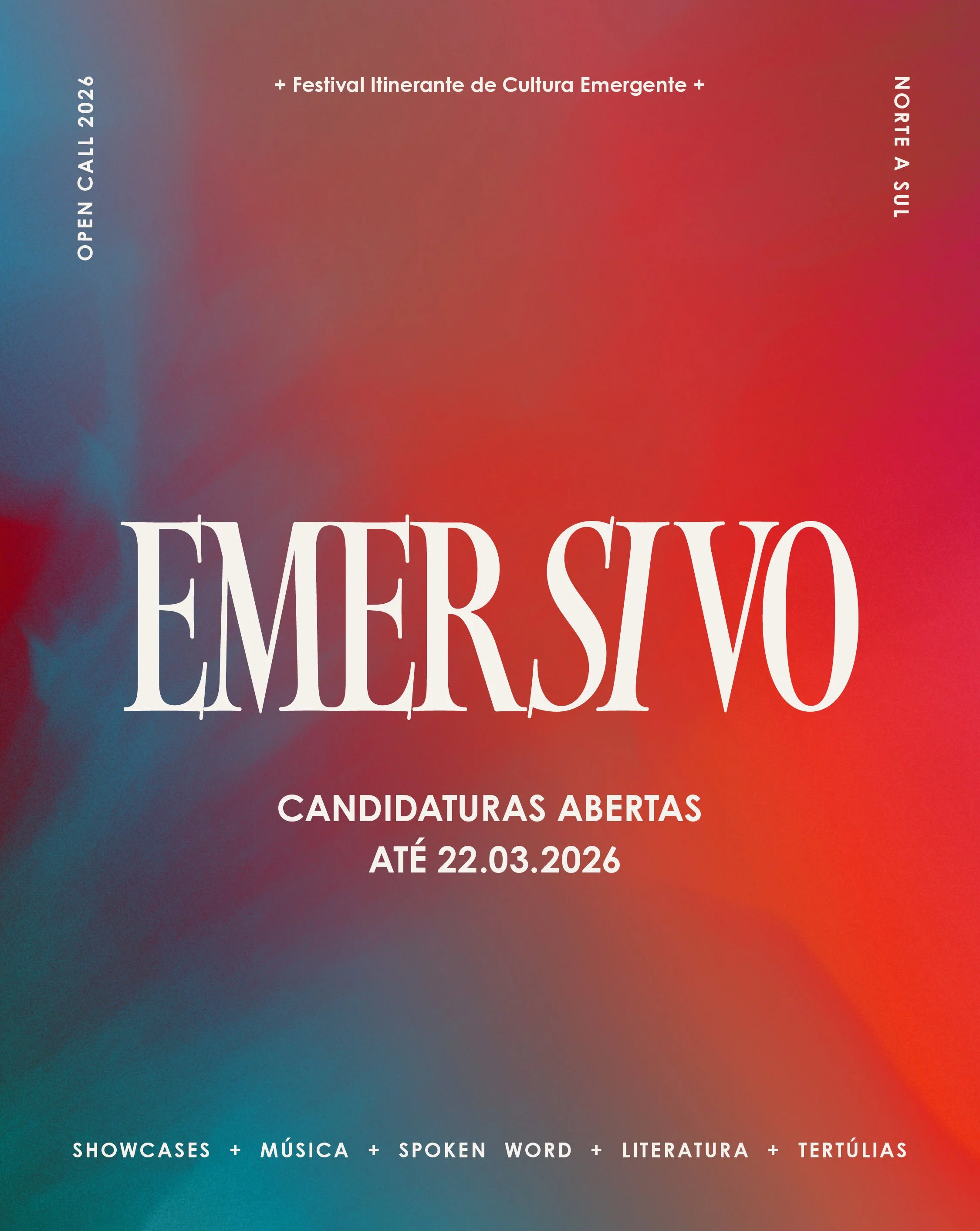 O Festival Emersivo está de volta e procura novos talentos da criaçãoemergente